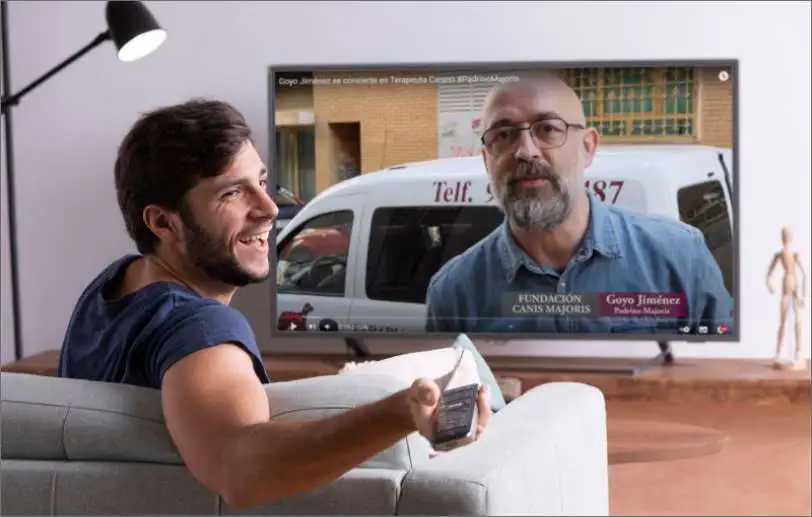 Experiencial con Goyo Jiménez y Rober Bodegas para difundir los beneficios de la Terapia Asistida con Animales (TAA)